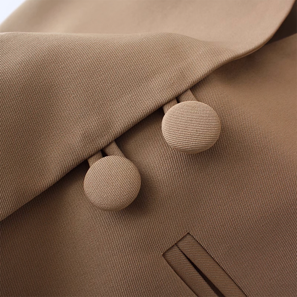 Solid Color V-Neck Vest for Women - 图片 6