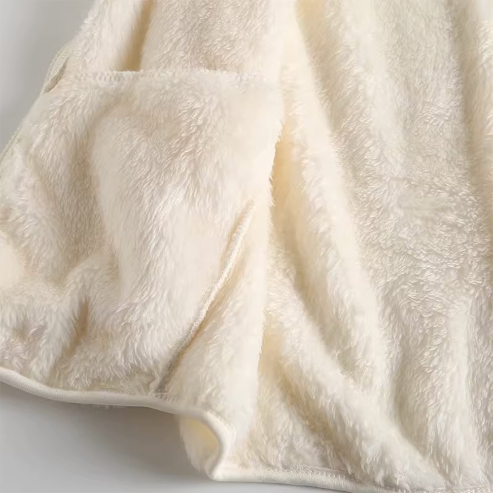 Plush Fleece Vest Waistcoat Coral Fleece Coat for Women - 图片 3