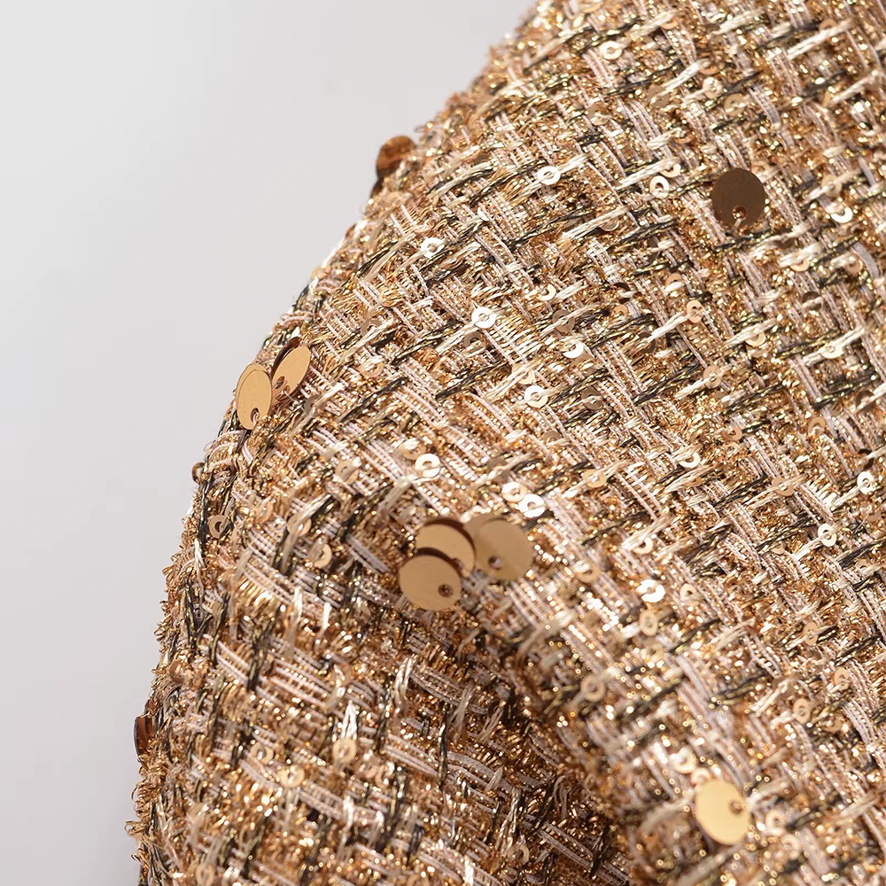 Loose-Fit Pearl-Embellished Chanel-Style Jacket with Pilot Lapel Collar for Women - 图片 9