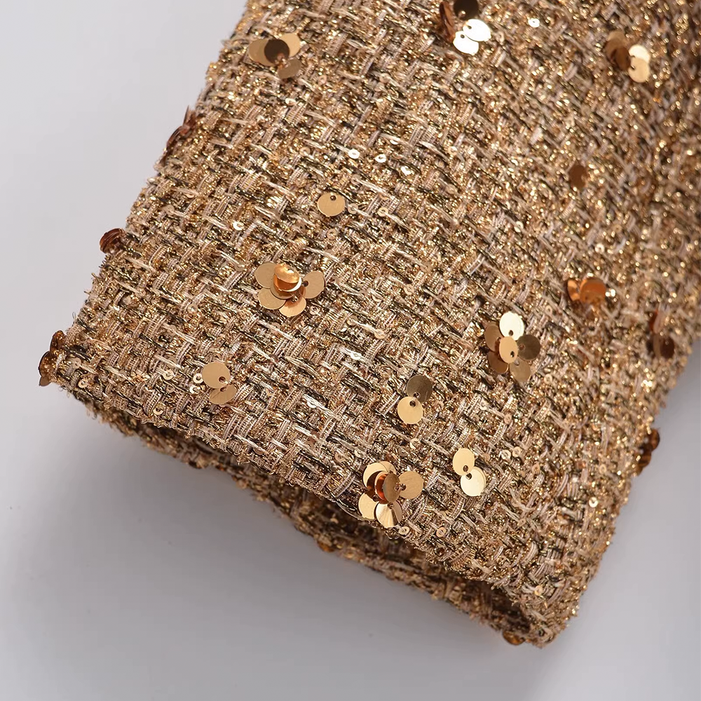 Loose-Fit Pearl-Embellished Chanel-Style Jacket with Pilot Lapel Collar for Women - 图片 7