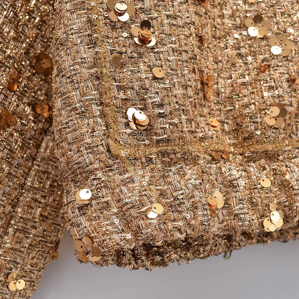 Loose-Fit Pearl-Embellished Chanel-Style Jacket with Pilot Lapel Collar for Women - 图片 6