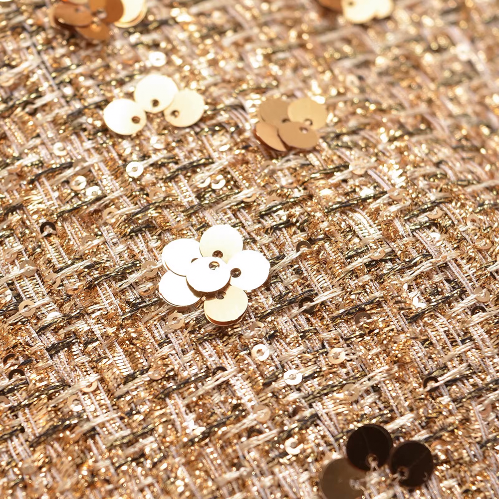 Loose-Fit Pearl-Embellished Chanel-Style Jacket with Pilot Lapel Collar for Women - 图片 5