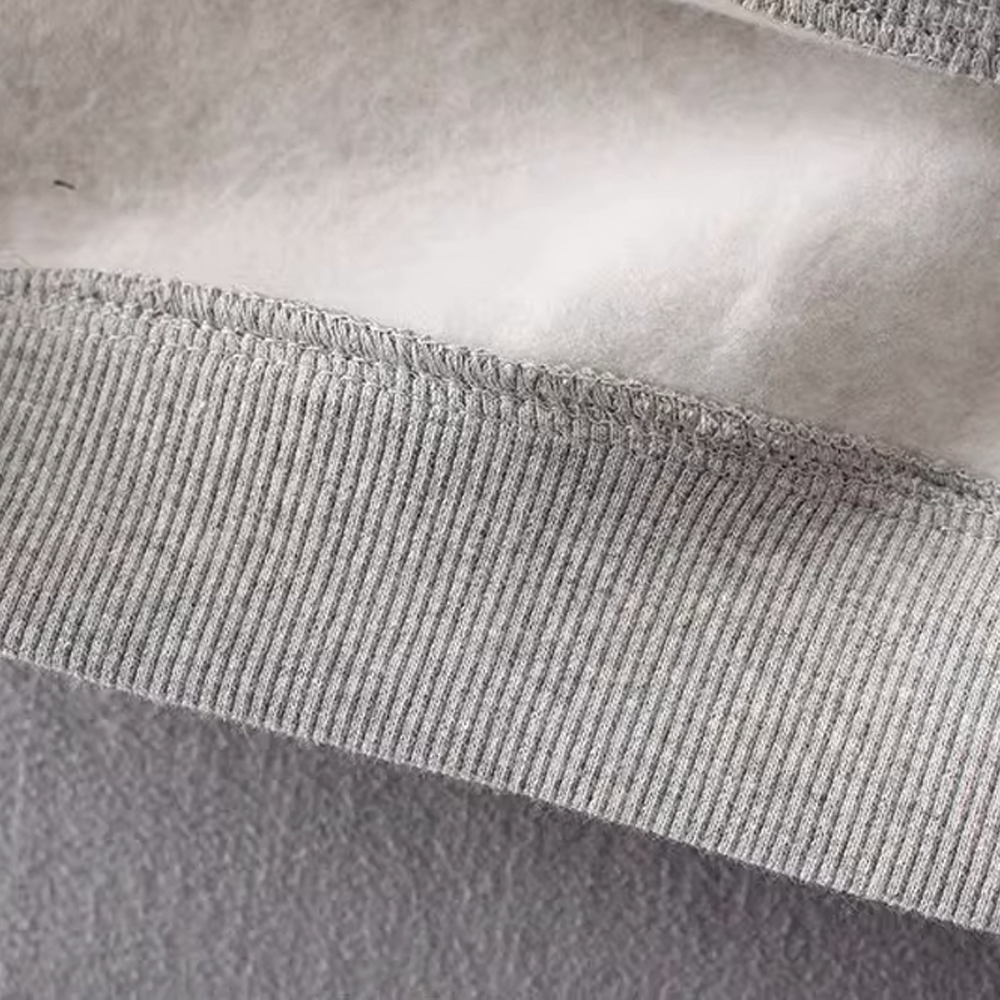 Long Plush-Lined Over-Knee Sweatshirt for Women - Cozy and Stylish - 图片 5