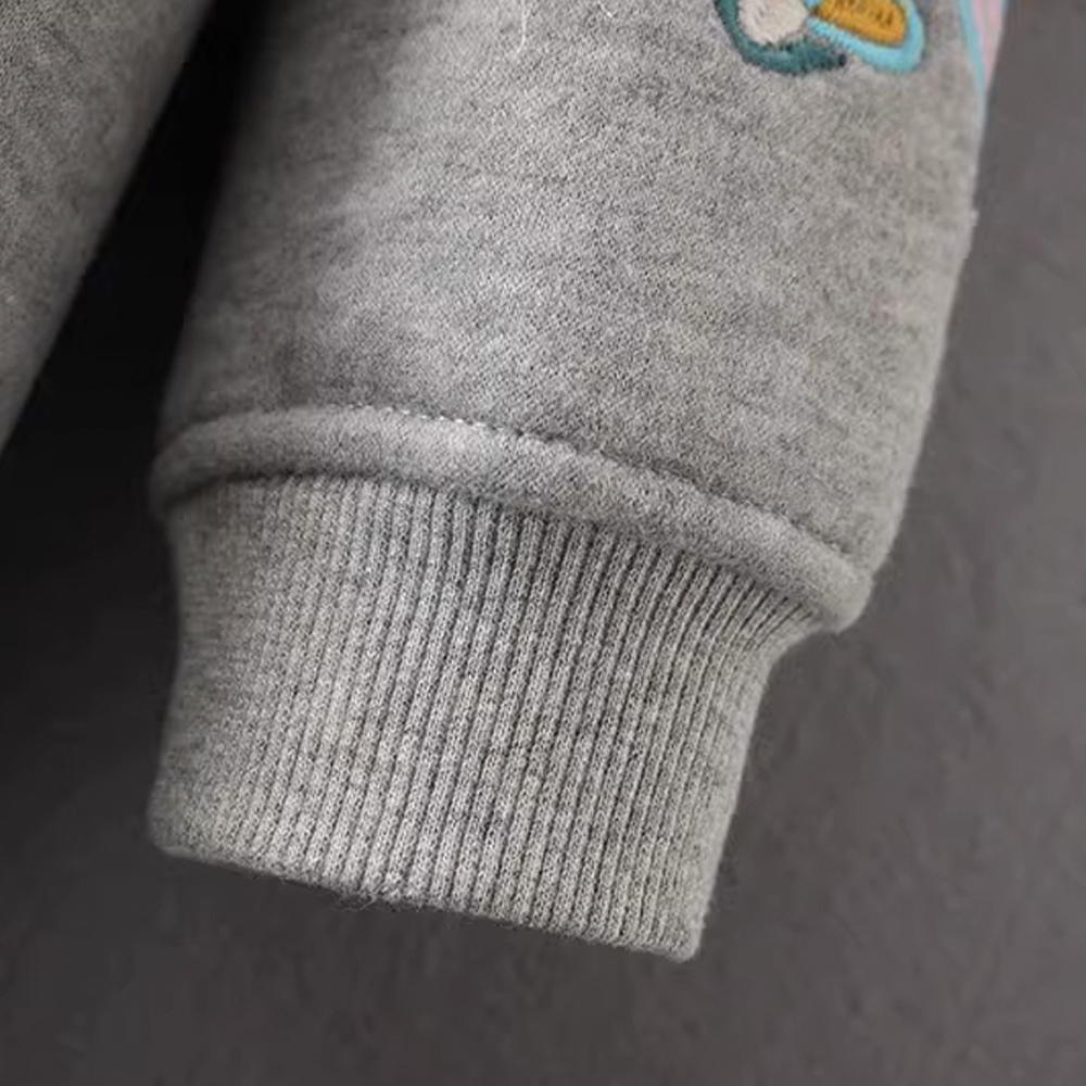 Long Plush-Lined Over-Knee Sweatshirt for Women - Cozy and Stylish - 图片 4